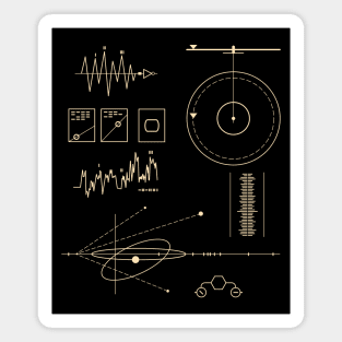 NASA Voyager Golden Record 2 by © Buck Tee Originals Magnet